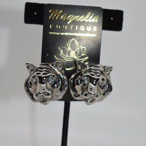 Vintage Doreen Ryan Tiger Earrings RARE